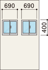 引違い窓付 パネル1.0K
