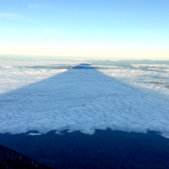 趣味の山登りの写真